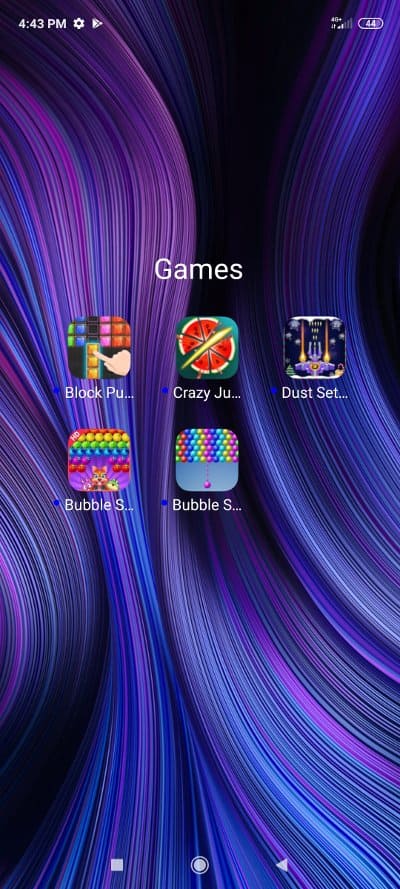 Main screen 2 - Group Games