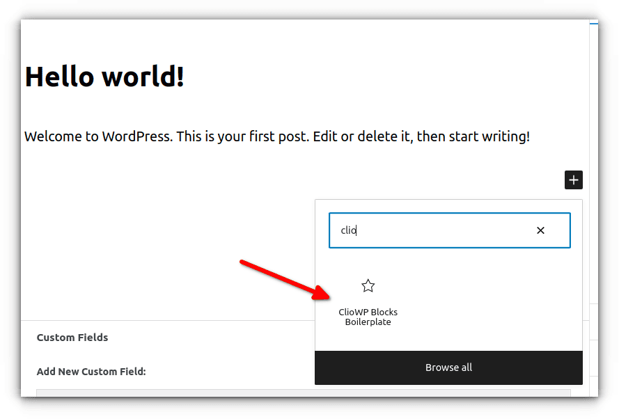 ClioWP Blocks Boilerplate