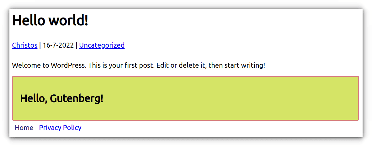 ClioWP Blocks Boilerplate
